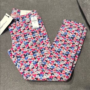 GAP Kids Heart Pattern Legging Jeans - Pink, Blue, White